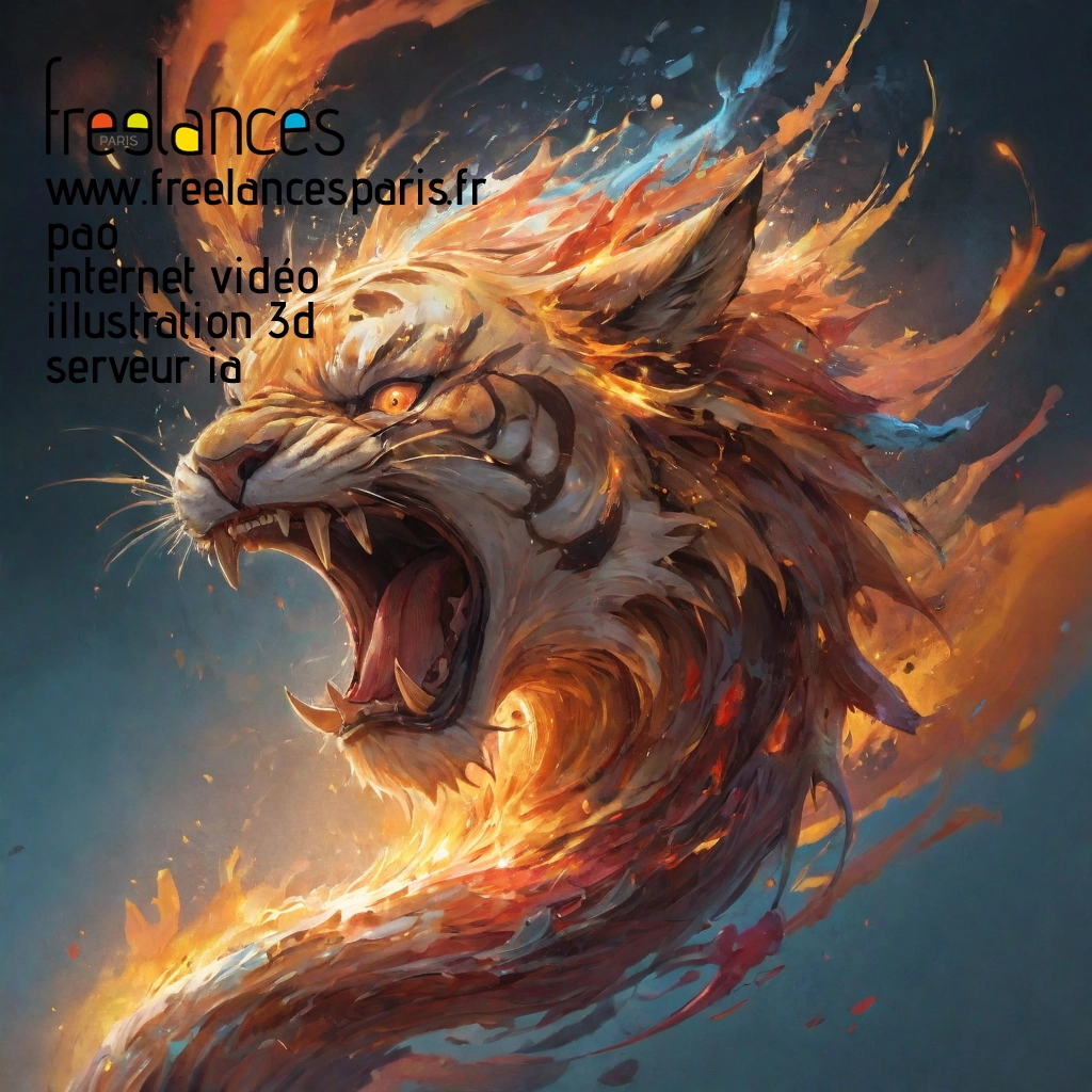 Pao mise en page internet vidéo illustration 3d serveur IA générative AI freelance paris studio de création magazines lu2fulp0